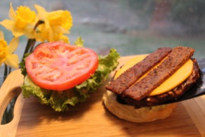 Vegan Bacon _ Vegan Cheese Beast burger